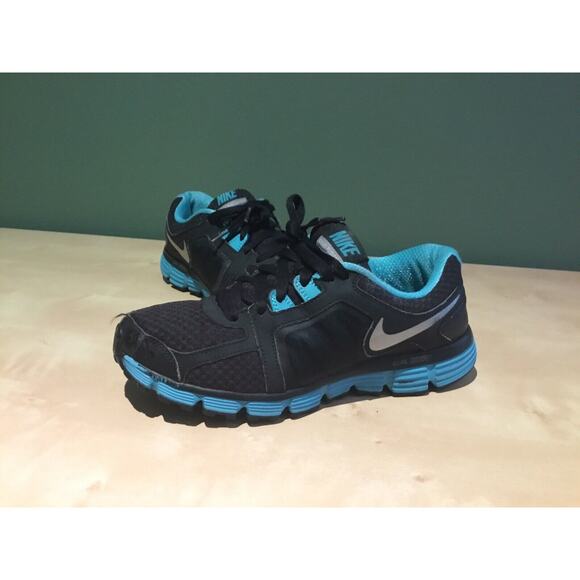 Size 9 - Nike Dual Fusion ST 2 Black Bright Turquoise - Picture 1 of 5